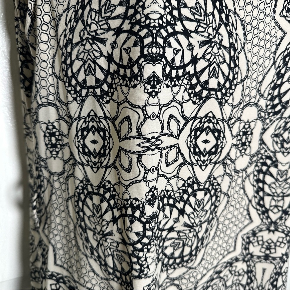 Veronica M Women's XS Sleeveless Dress Black Tan Paisley Print Sundress XSmall - Picture 7 of 11